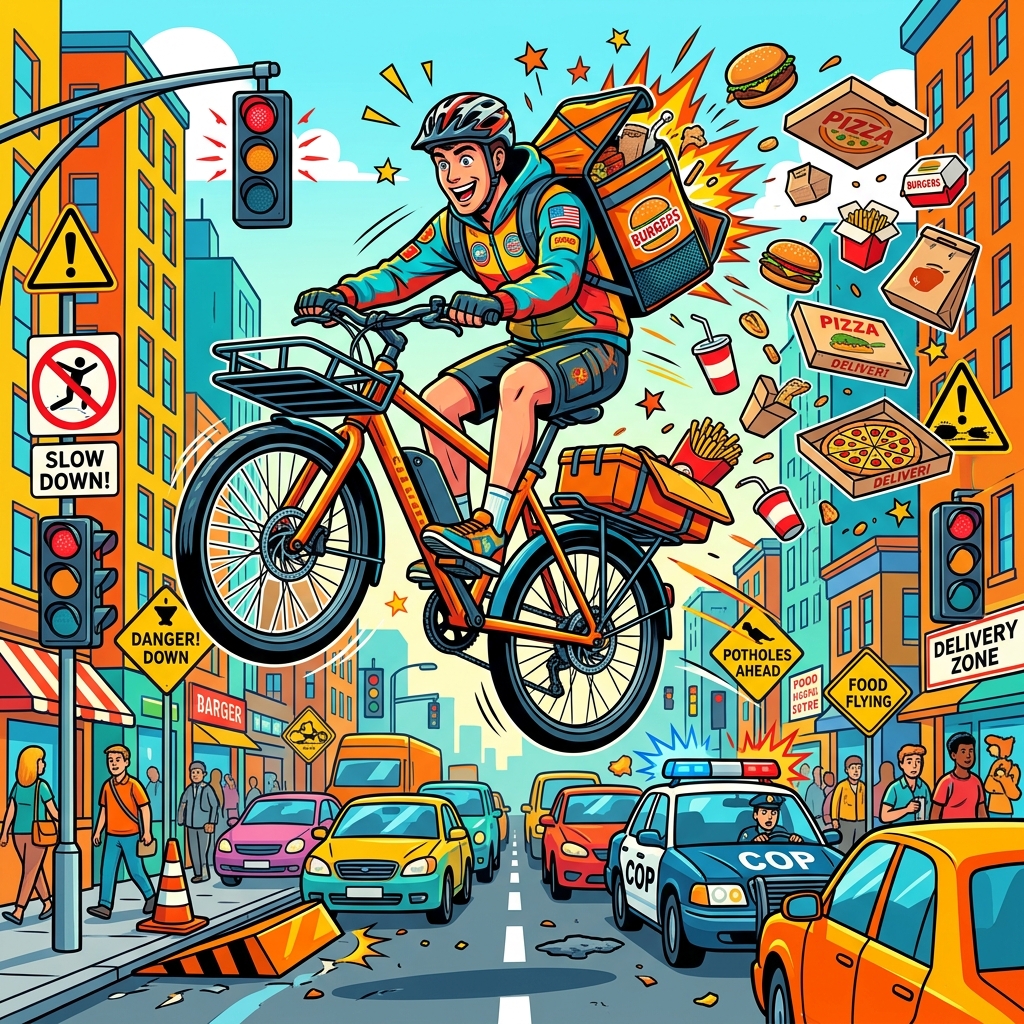 Crazy Delivery and Road Traffic Law